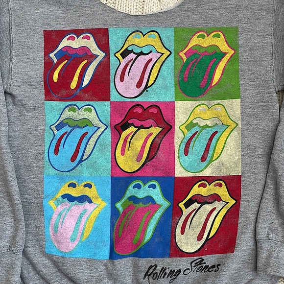 The Rolling Stones Pop Art Graphic Sweatshirt - Picture 2 of 6